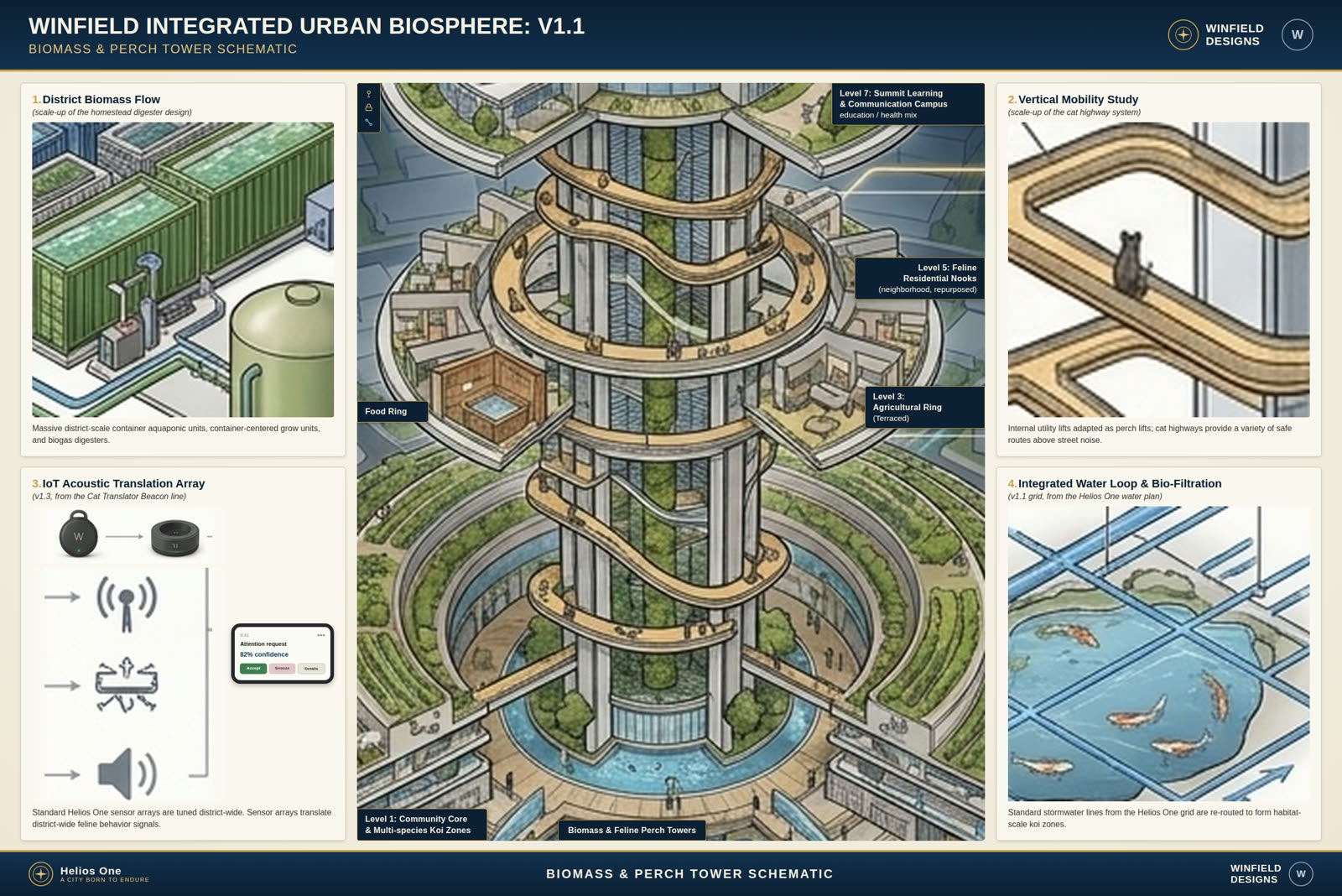 Winfield Integrated Urban Biosphere V1.1 design board